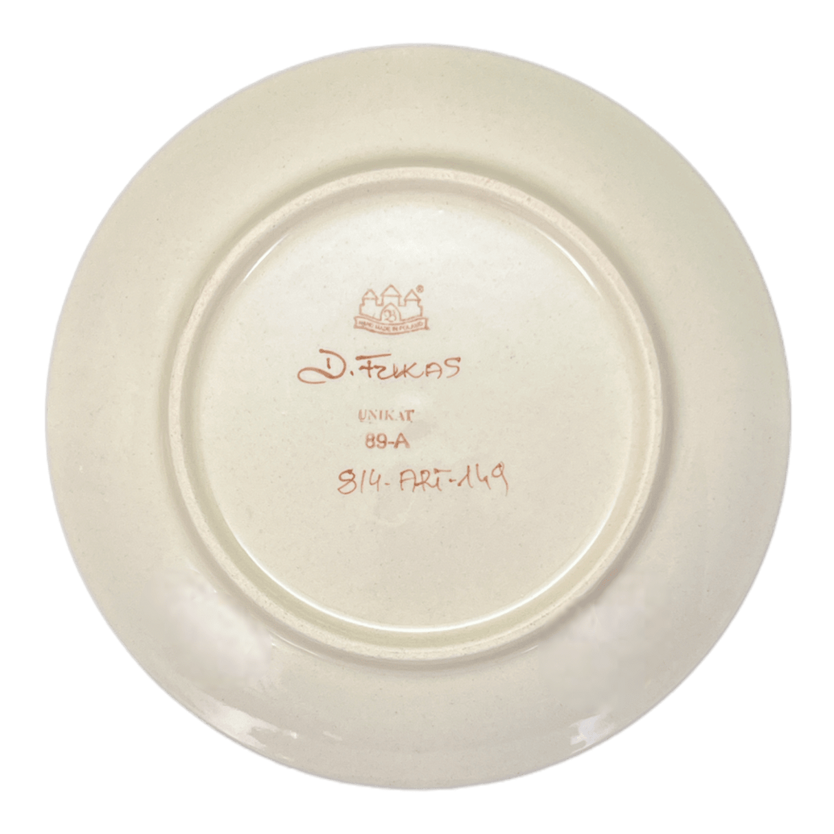 Plate, Round, Dessert, 7.75" in "Butterfly Bouquet" by Zaklady | Y814-ART149