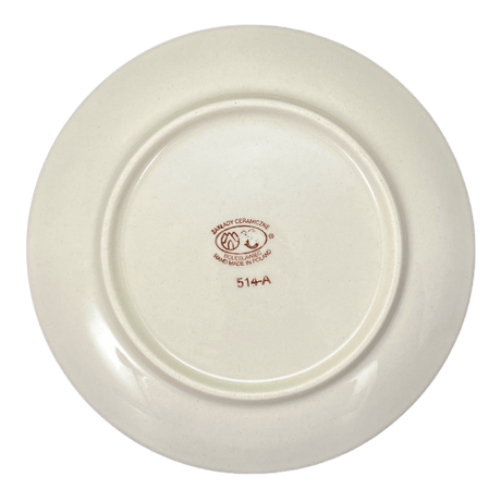 Plate, Round, Dessert, 7.75" in "Blue Floral Vines" by Zaklady | Y814-D1210A