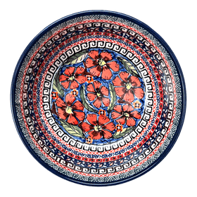 Polish Pottery Zaklady 6" Magnolia Bowl (Exotic Reds) | Y833A-ART150 Additional Image at PolishPotteryOutlet.com
