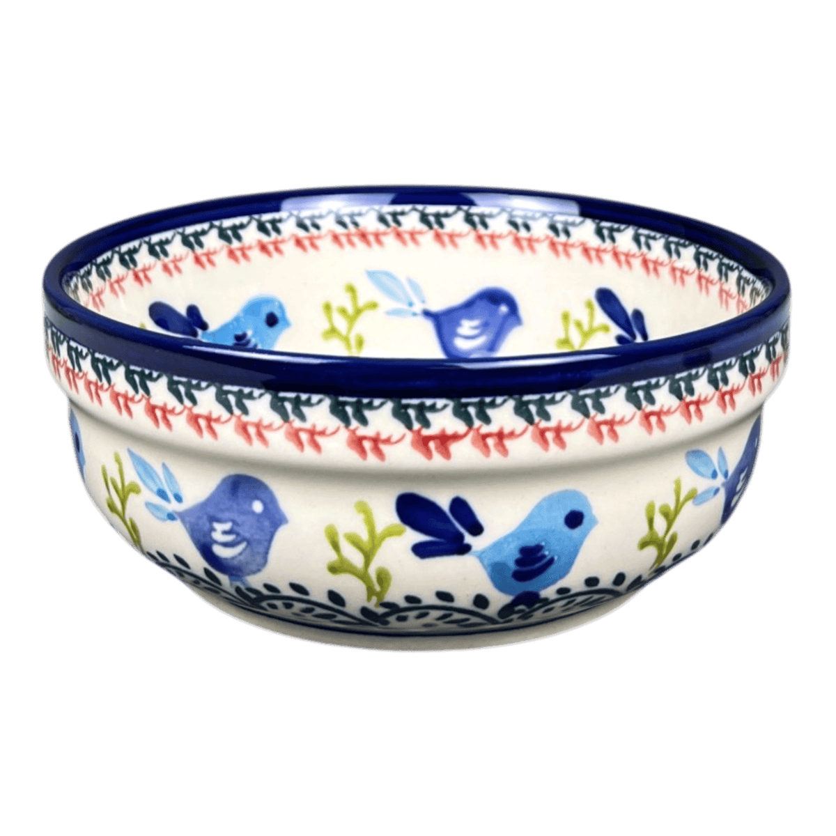 Bowl, Round, Magnolia, 6" in "Circling Bluebirds" by Zaklady | Y833A-ART214
