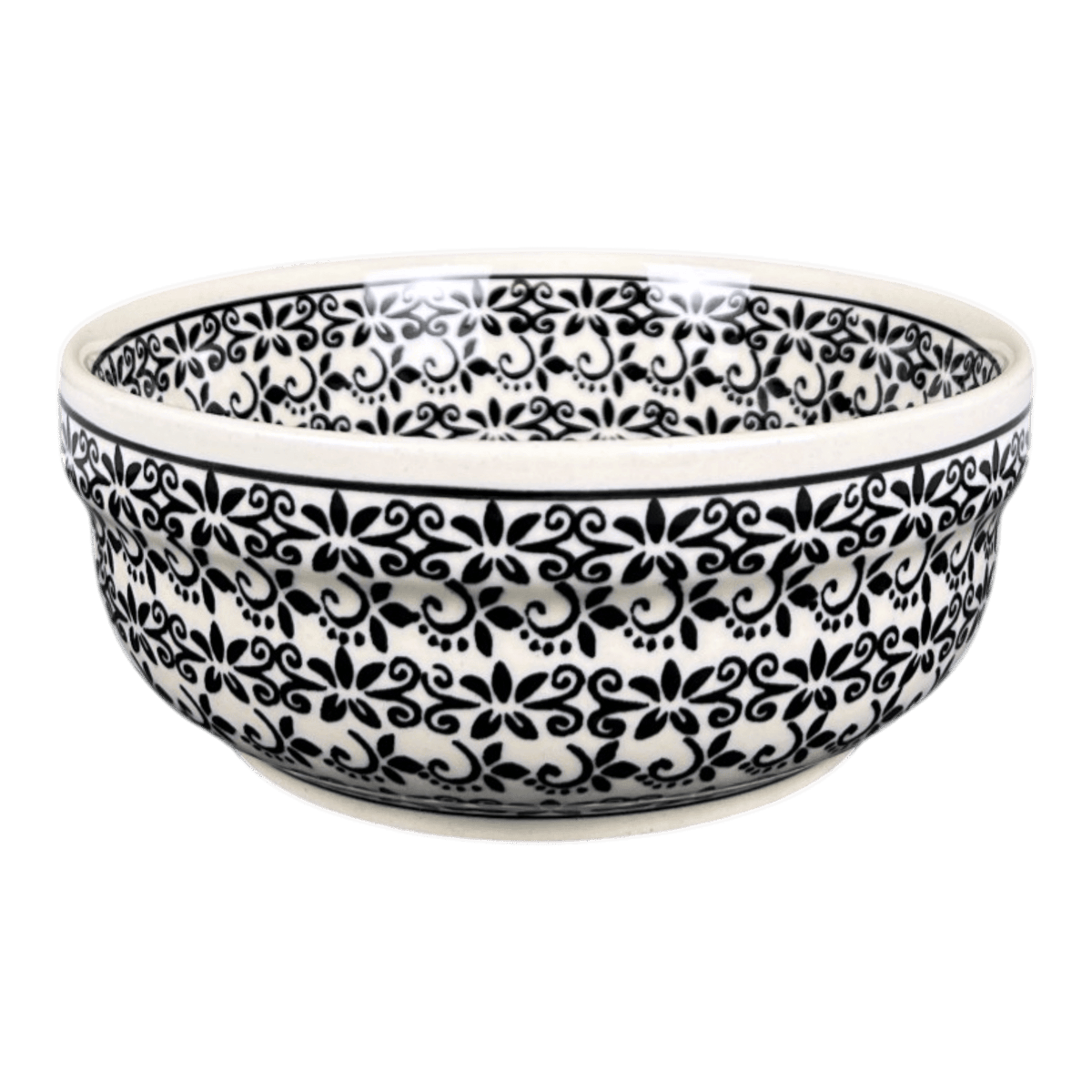 Bowl, Round, Magnolia, 6" in "Midnight Lace" by Zaklady | Y833A-D941