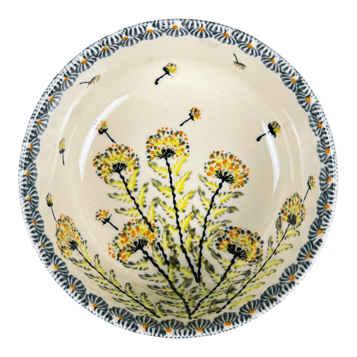 Bowl, Round, Magnolia, 6" in "Dandelions" by Zaklady | Y833A-DU201