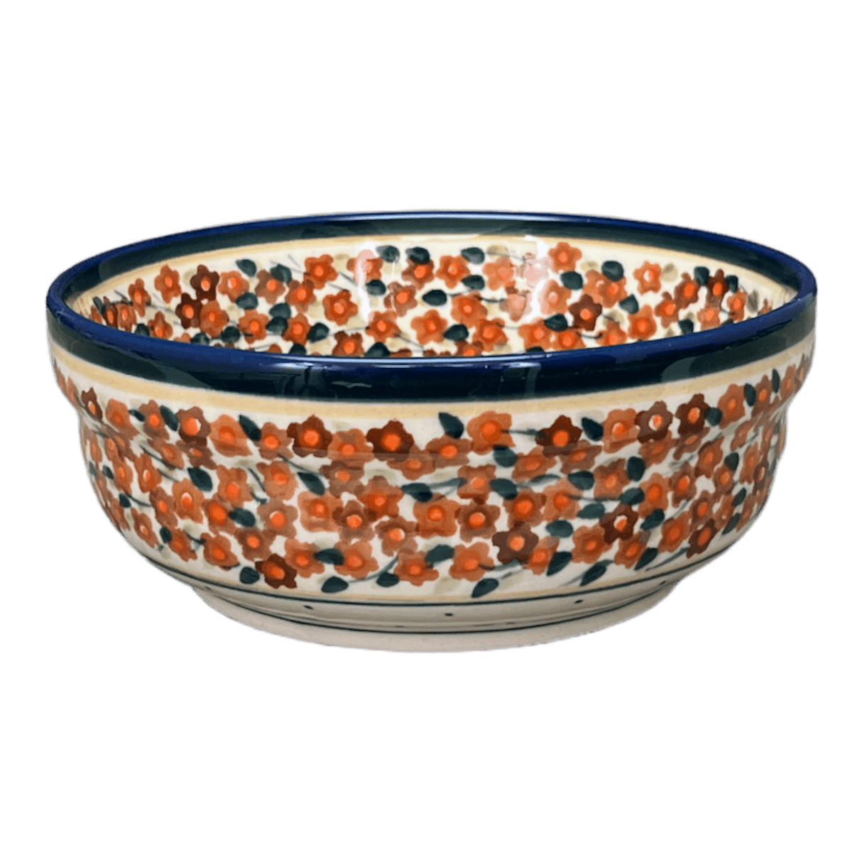 Bowl, Round, Magnolia, 6" in "Orange Wreath" by Zaklady | Y833A-DU52
