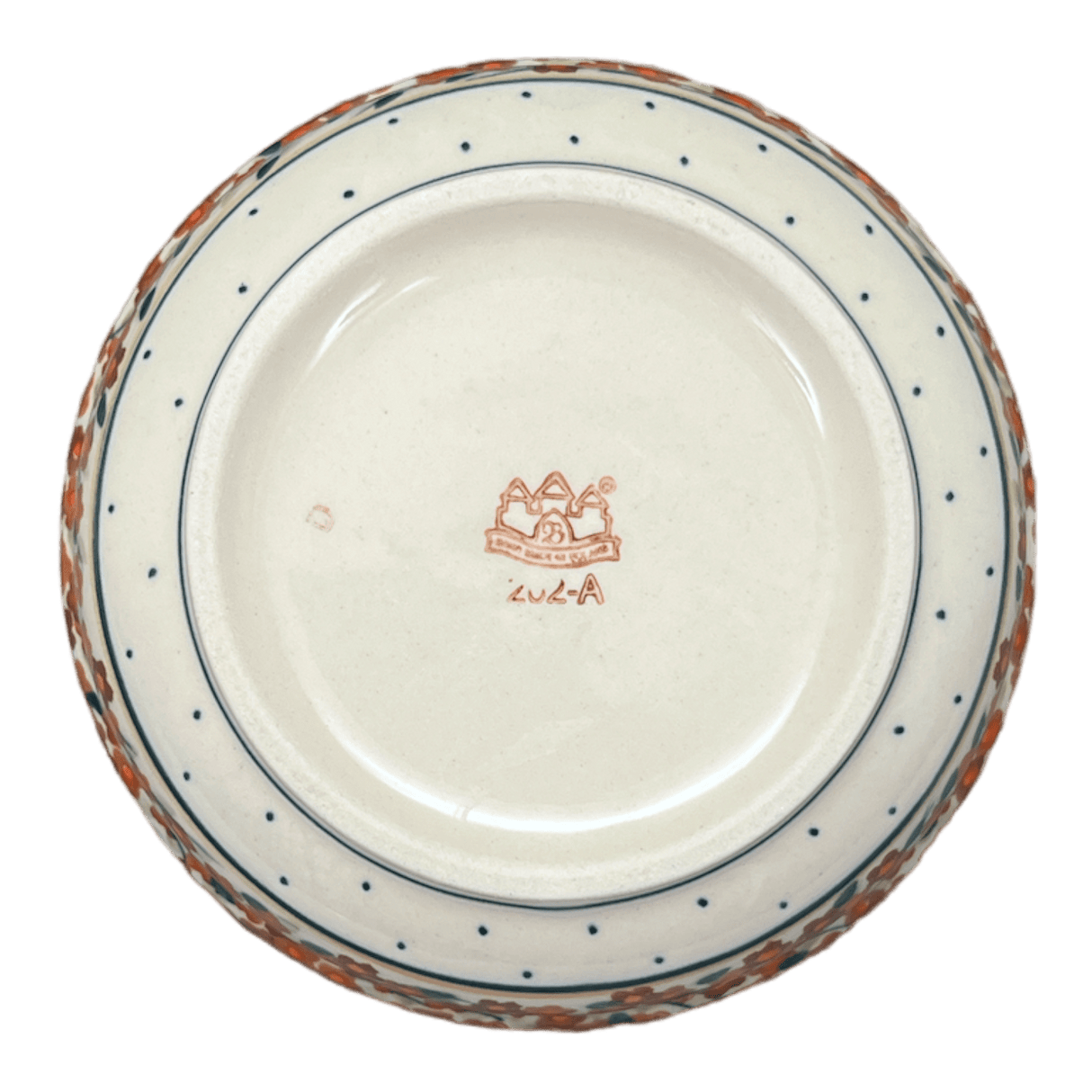 Bowl, Round, Magnolia, 6" in "Orange Wreath" by Zaklady | Y833A-DU52