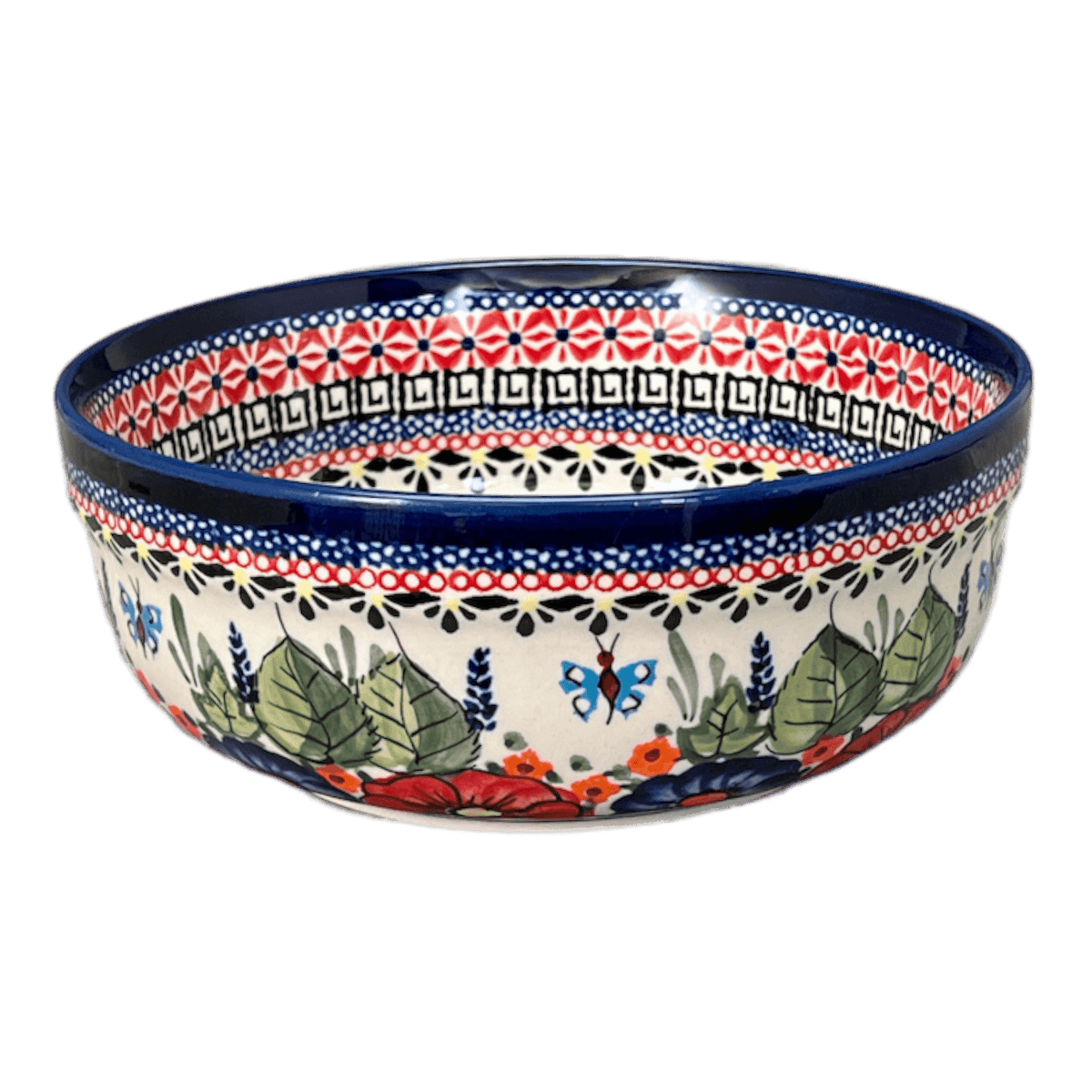 Bowl, Round, Magnolia, 7.25" in "Butterfly Bouquet" by Zaklady | Y834A-ART149