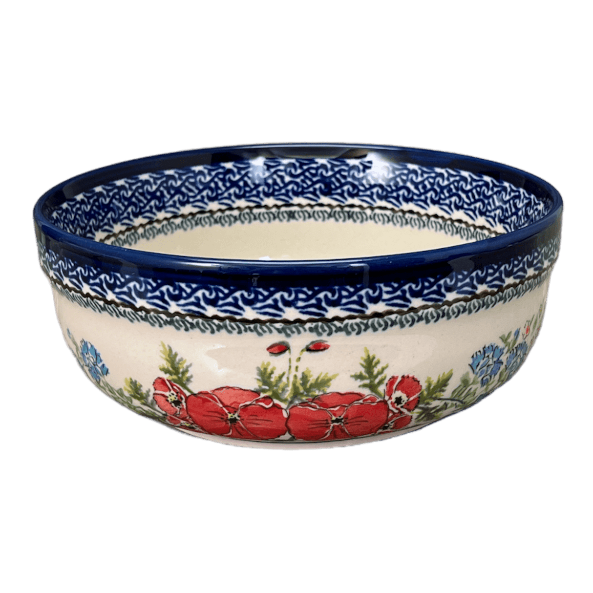 Bowl, Round, Magnolia, 7.25" in "Floral Crescent" by Zaklady | Y834A-ART237