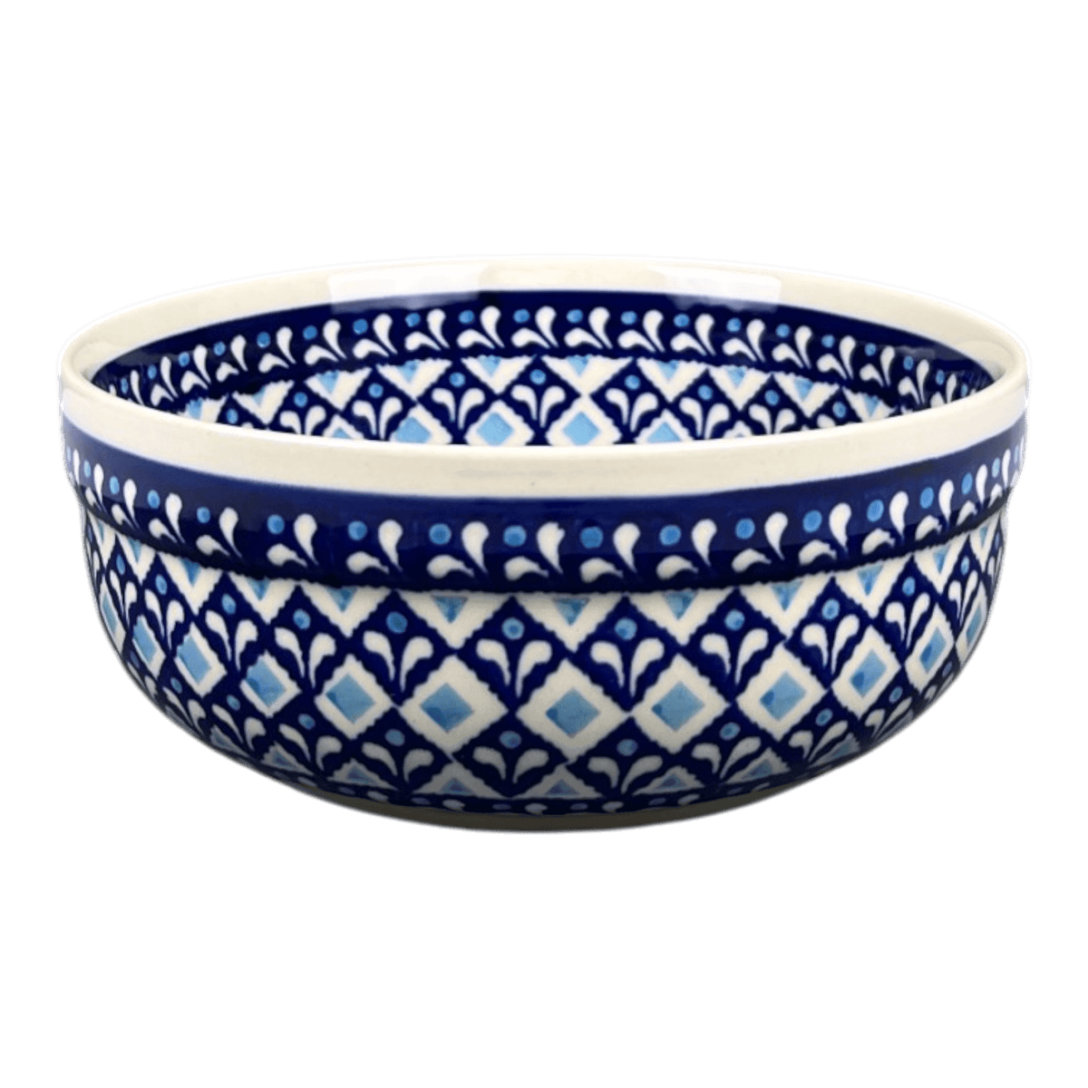 Bowl, Round, Magnolia, 7.25" in "Mosaic Blues" by Zaklady | Y834A-D910