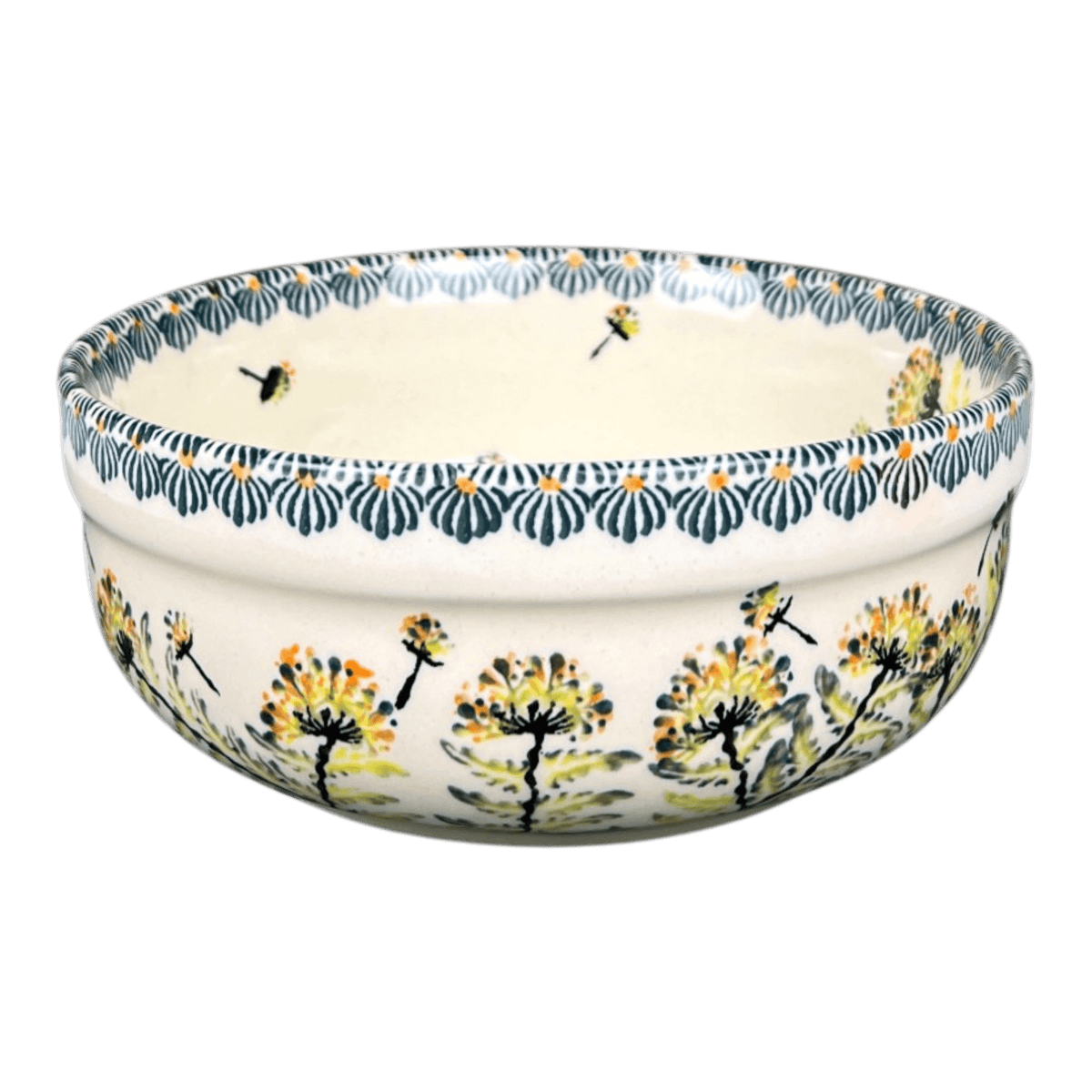Bowl, Round, Magnolia, 7.25" in "Dandelions" by Zaklady | Y834A-DU201