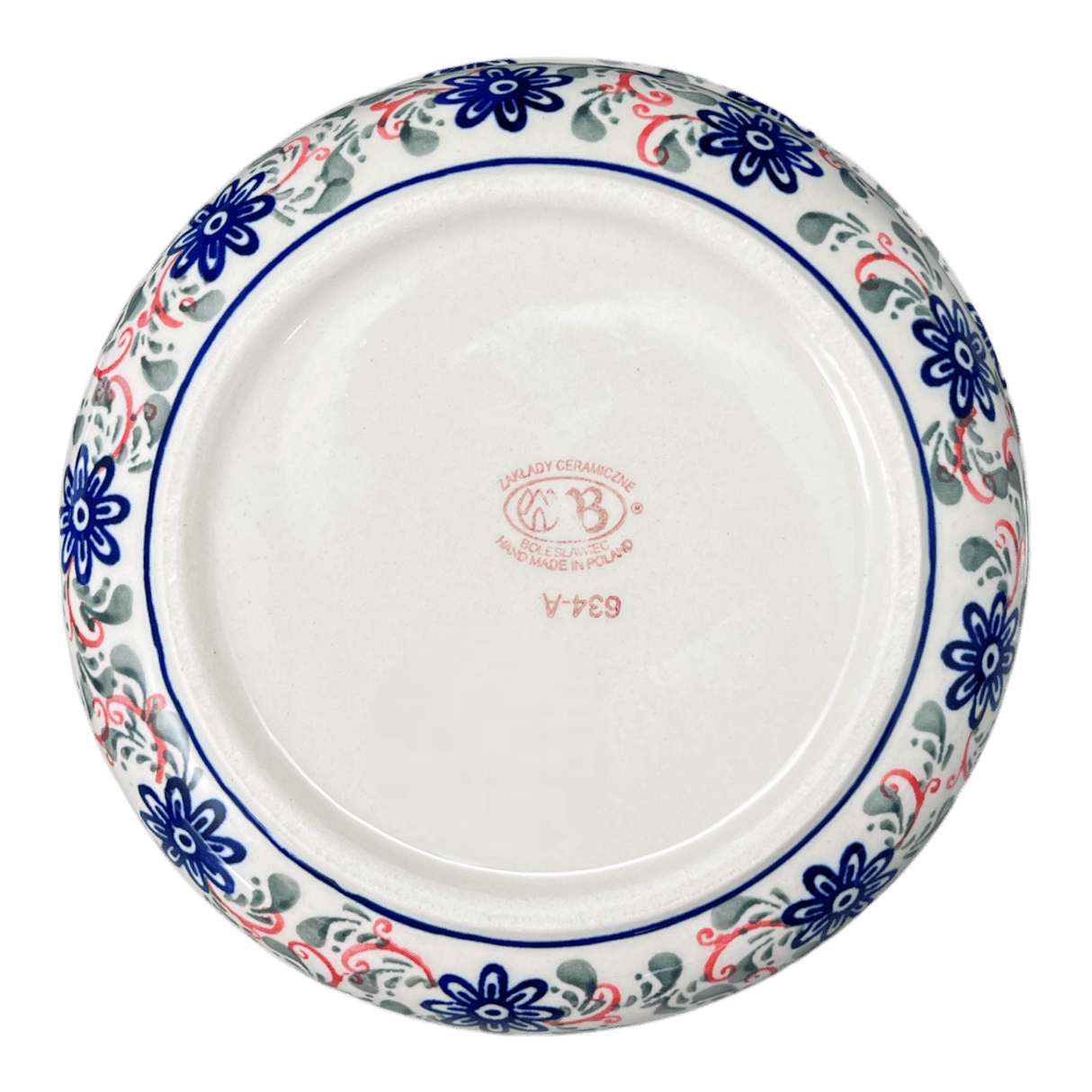 Bowl, Round, Magnolia, 8" in "Swirling Flowers" by Zaklady | Y835A-A1197A