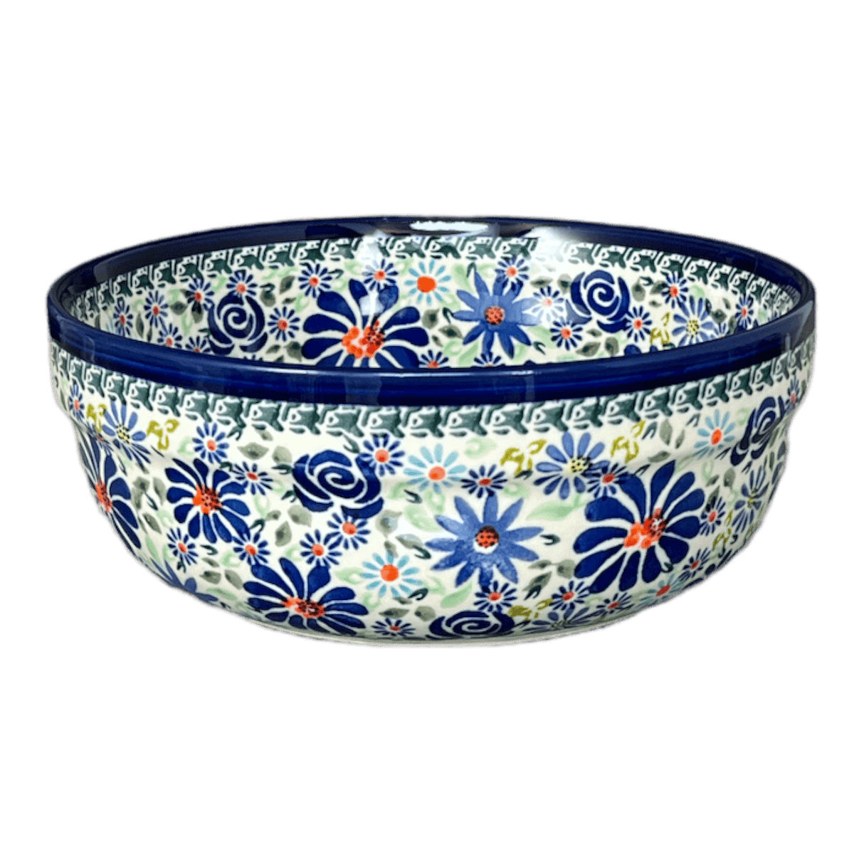 Bowl, Round, Magnolia, 8" in "Floral Explosion" by Zaklady | Y835A-DU126