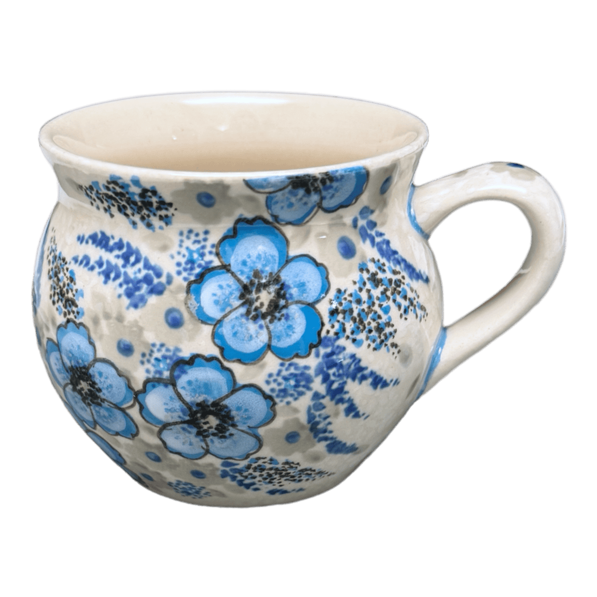 Mug, Belly Mug, 10 oz Medium in "Something Blue" by Zaklady | Y911-ART374