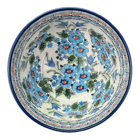 Polish Pottery Zaklady Extra-Deep 8" Bowl (Julie's Garden) | Y985A-ART165 Additional Image at PolishPotteryOutlet.com