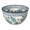 Polish Pottery Zaklady Extra- Deep 10.5" Bowl (Julie's Garden) | Y986A-ART165 at PolishPotteryOutlet.com