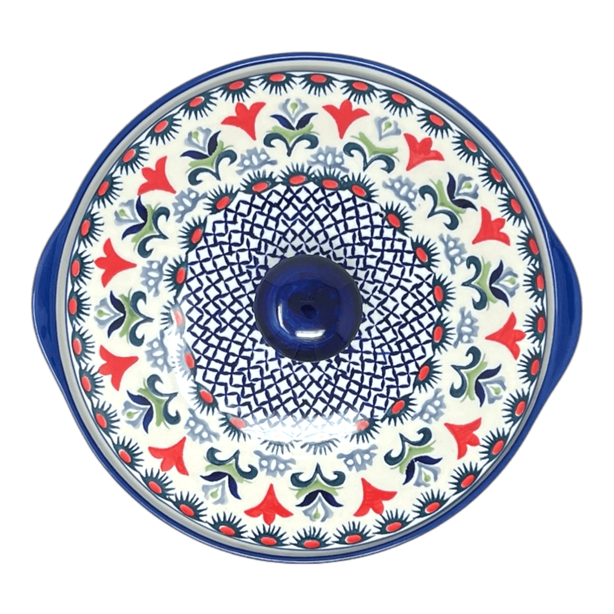 Baker, Round, with Lid, Deep, 8" in "Scandinavian Scarlet" by Manufaktura | Z128U-P295