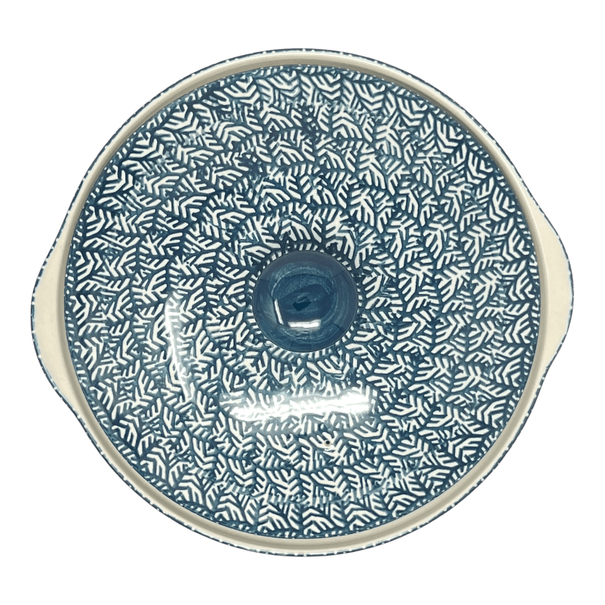 Baker, Round, with Lid, Deep, 8" in "Evergreen Bells" by Manufaktura | Z128U-PZDG