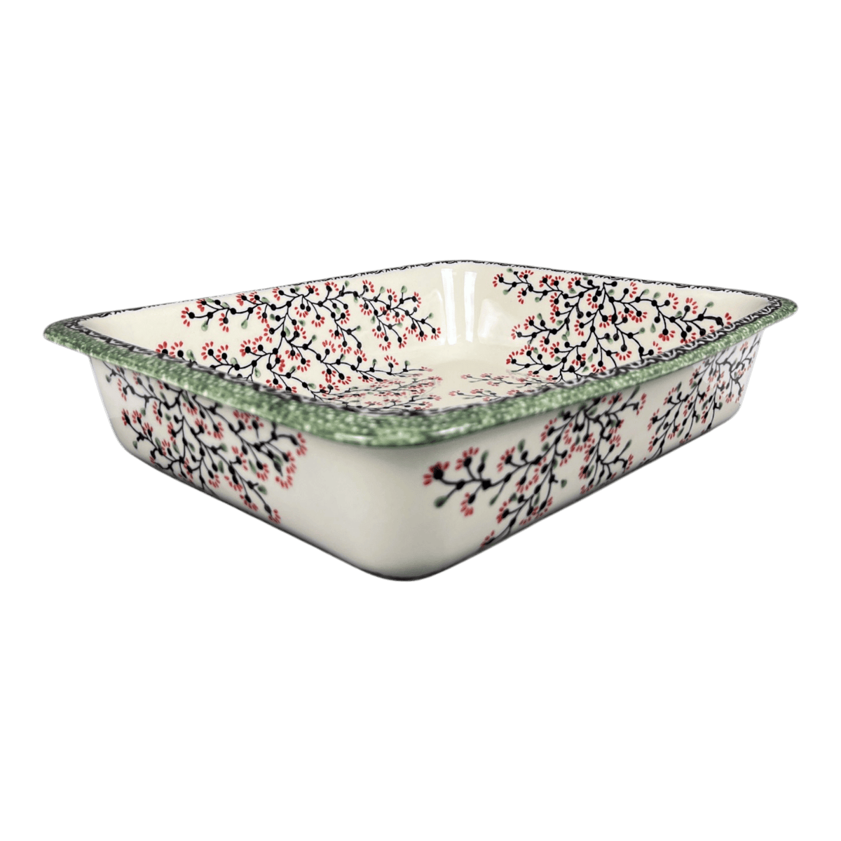 Baker, Lasagna Pan, 11" x 14" in "Cherry Blossoms" by Manufaktura | Z139S-DPGJ
