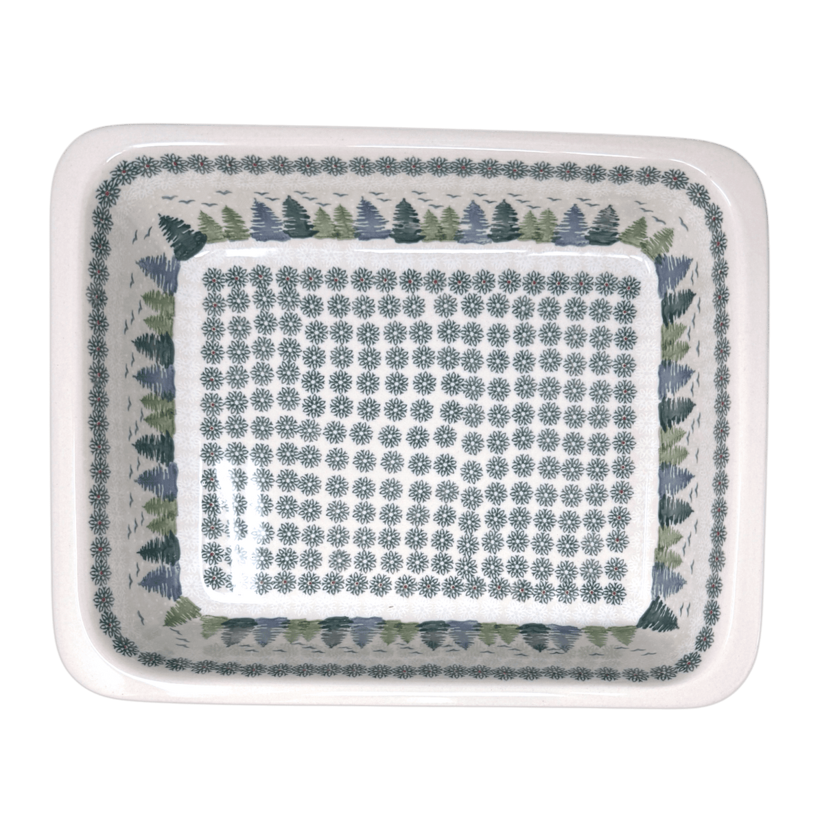 Baker, Lasagna Pan, 11" x 14" in "Pine Forest" by Manufaktura | Z139S-PS29