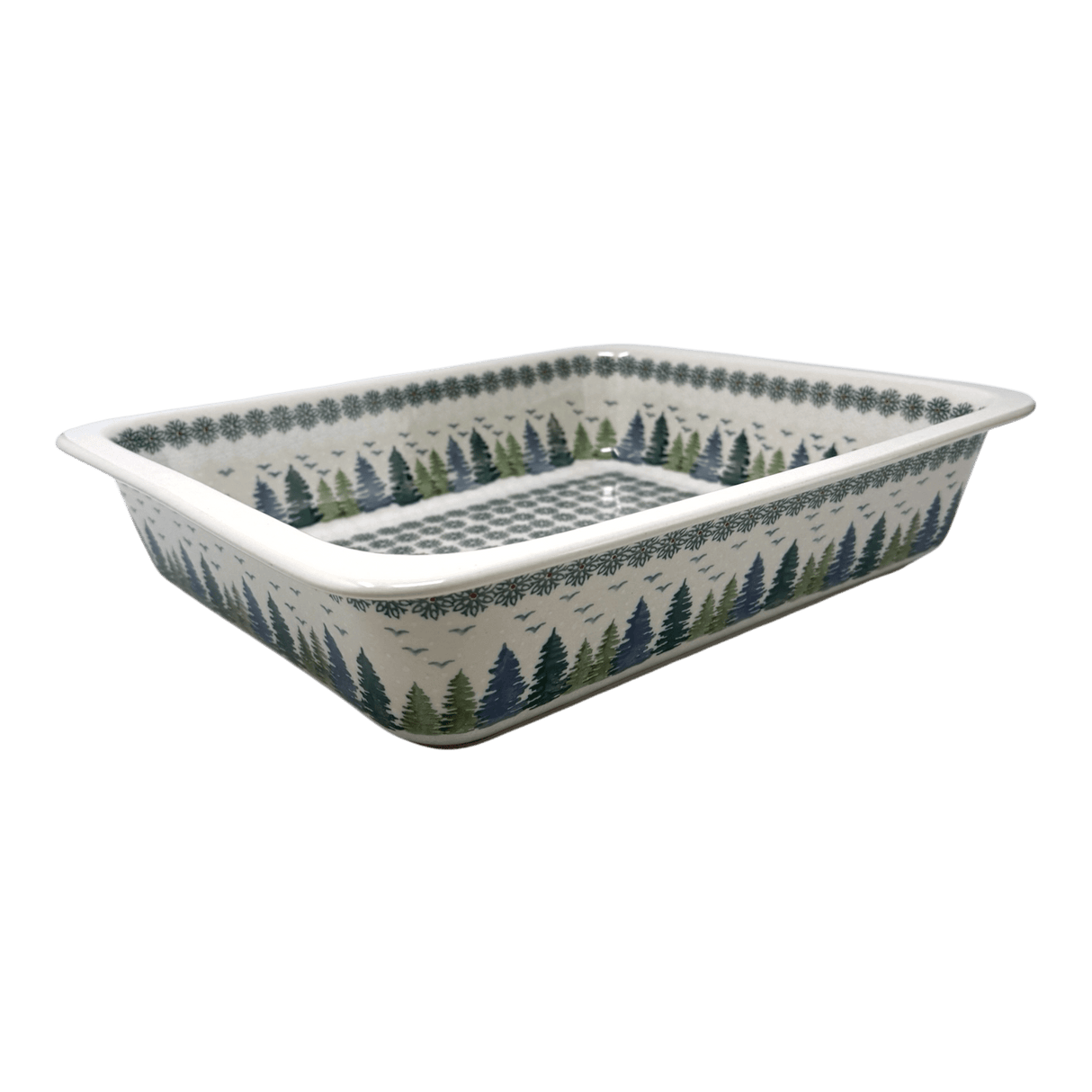 Baker, Lasagna Pan, 11" x 14" in "Pine Forest" by Manufaktura | Z139S-PS29
