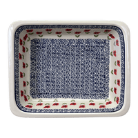 A picture of a Polish Pottery Lasagna Pan (Poppy Garden) | Z139T-EJ01 as shown at PolishPotteryOutlet.com/products/deep-dish-lasagna-pan-poppy-garden-z139t-ej01