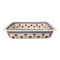 A picture of a Polish Pottery Lasagna Pan (Poppy Garden) | Z139T-EJ01 as shown at PolishPotteryOutlet.com/products/deep-dish-lasagna-pan-poppy-garden-z139t-ej01
