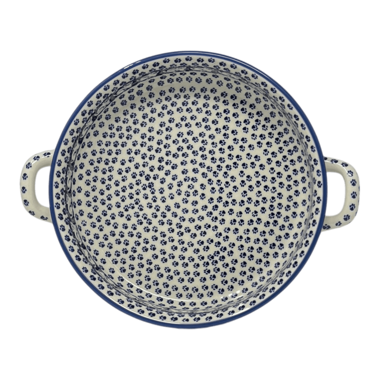 Casserole, Round, Handles, 9.25" in "Kitty Cat Path" by Manufaktura | Z140T-KOT6