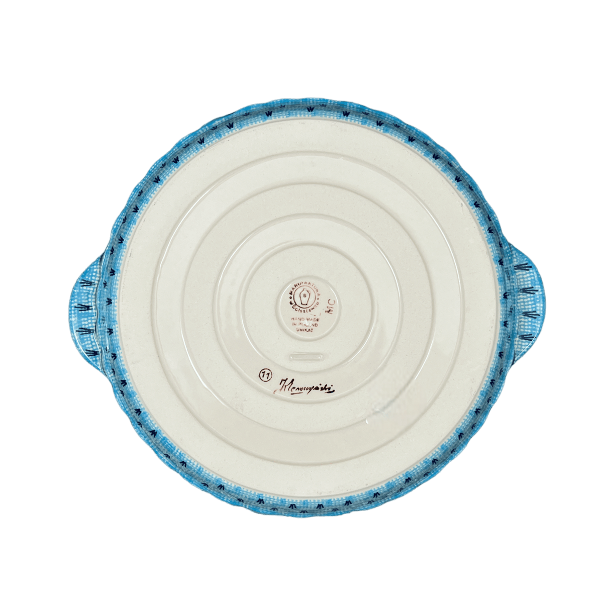 Baker, Round, Pie Plate, Handles, 9.75" in "Providence" by Manufaktura | Z148S-WKON