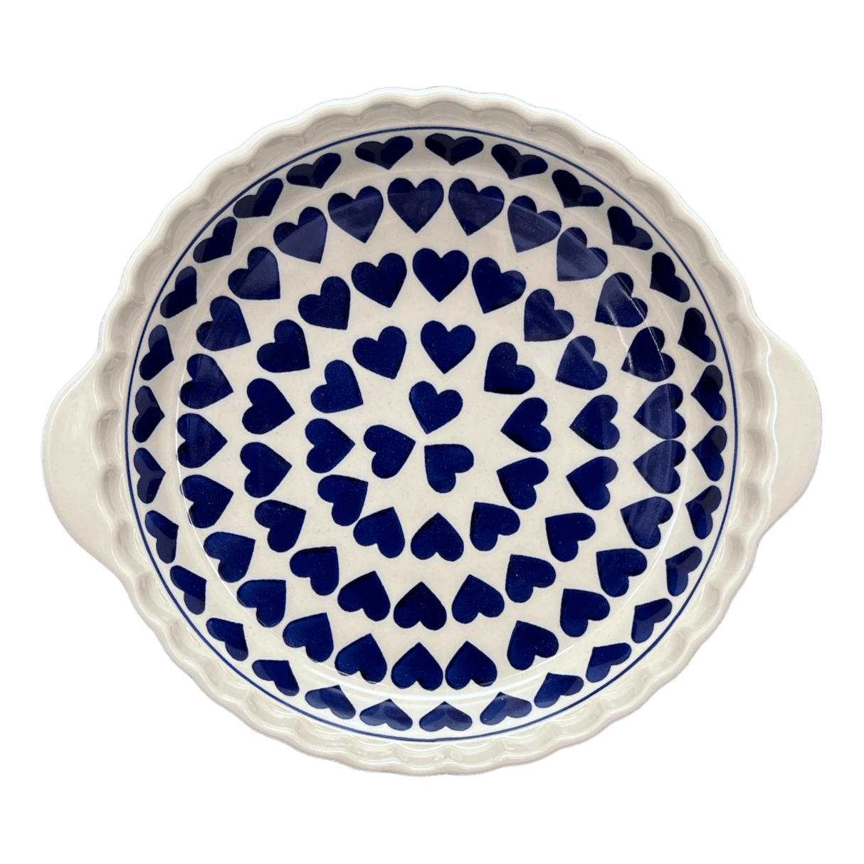 Baker, Round, Pie Plate, Handles, 9.75" in "Whole Hearted" by Manufaktura | Z148T-SEDU