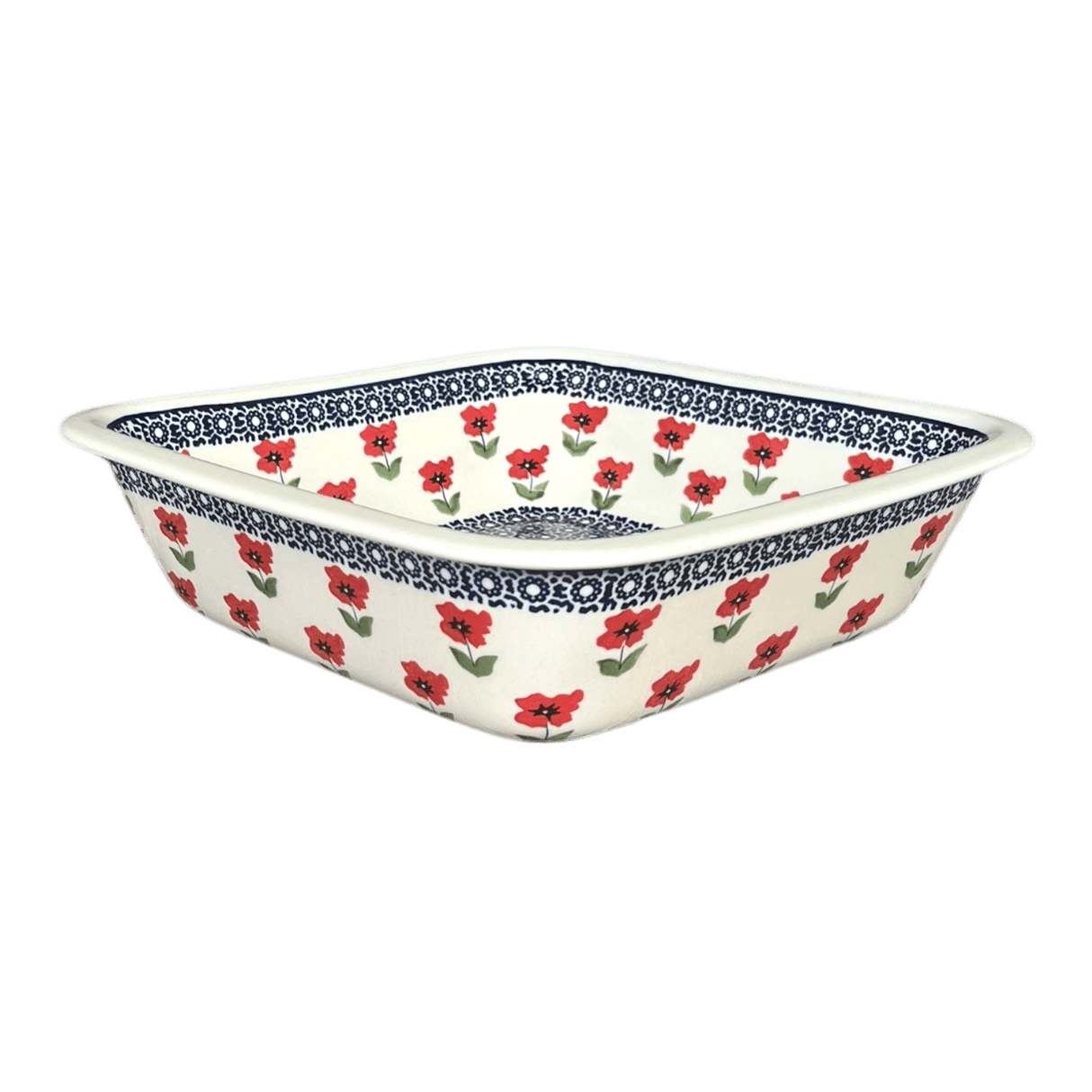 Baker, Square, 11.5" Deep in "Poppy Garden" by Manufaktura | Z149T-EJ01