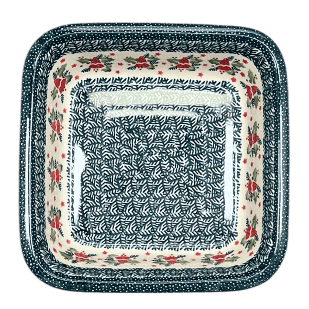 Baker, Square, 11.5" Deep in "Evergreen Bells" by Manufaktura | Z149U-PZDG