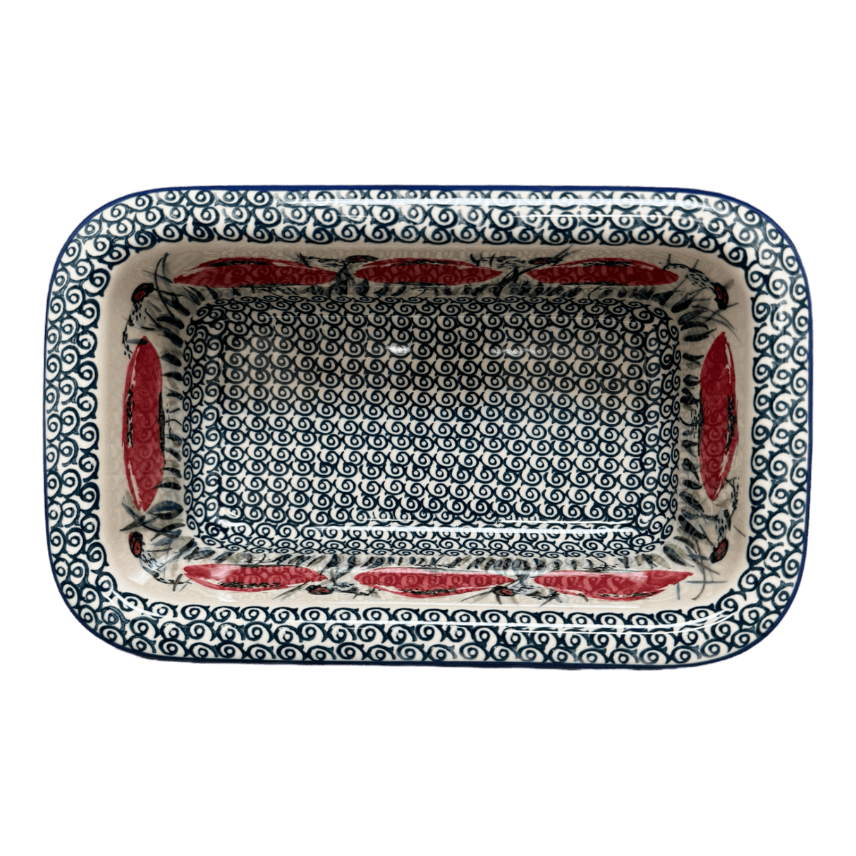 Baker, Bread, 9.5" x 6" in "Poppy Paradise" by Manufaktura | Z150S-PD01