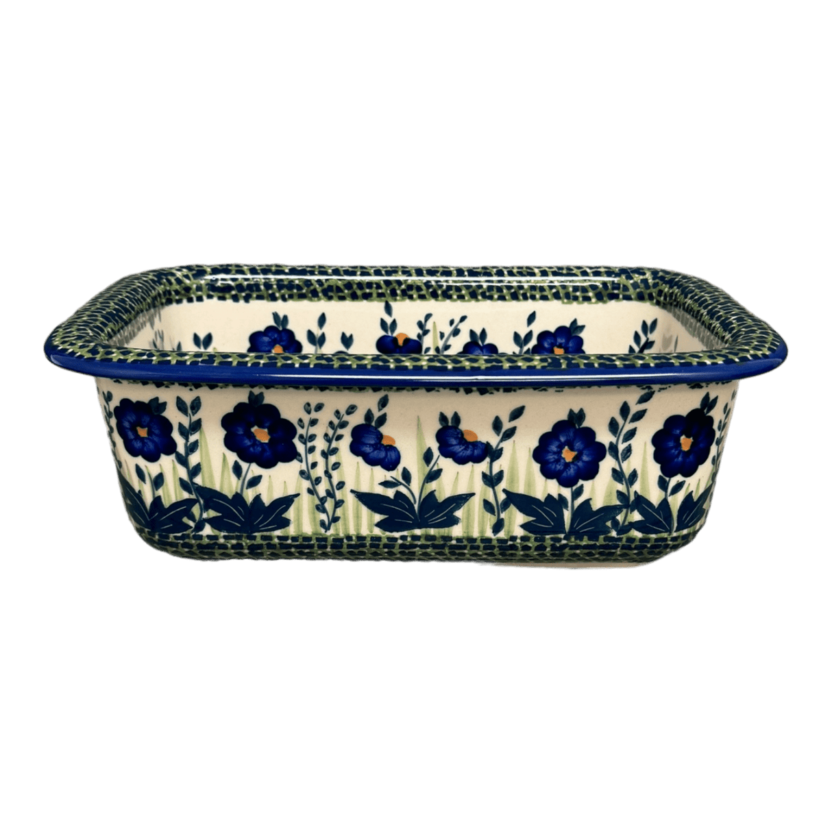 Baker, Bread, 9.5" x 6" in "Bouncing Blue Blossoms" by Manufaktura | Z150U-IM03