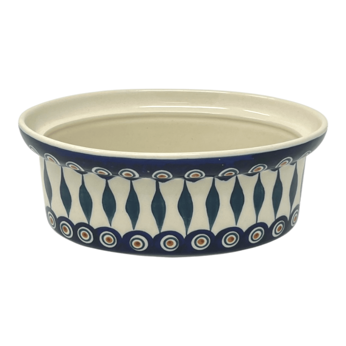 Baker, Oval, Lid, 9" x 6" in "Peacock" by Manufaktura | Z156T-54