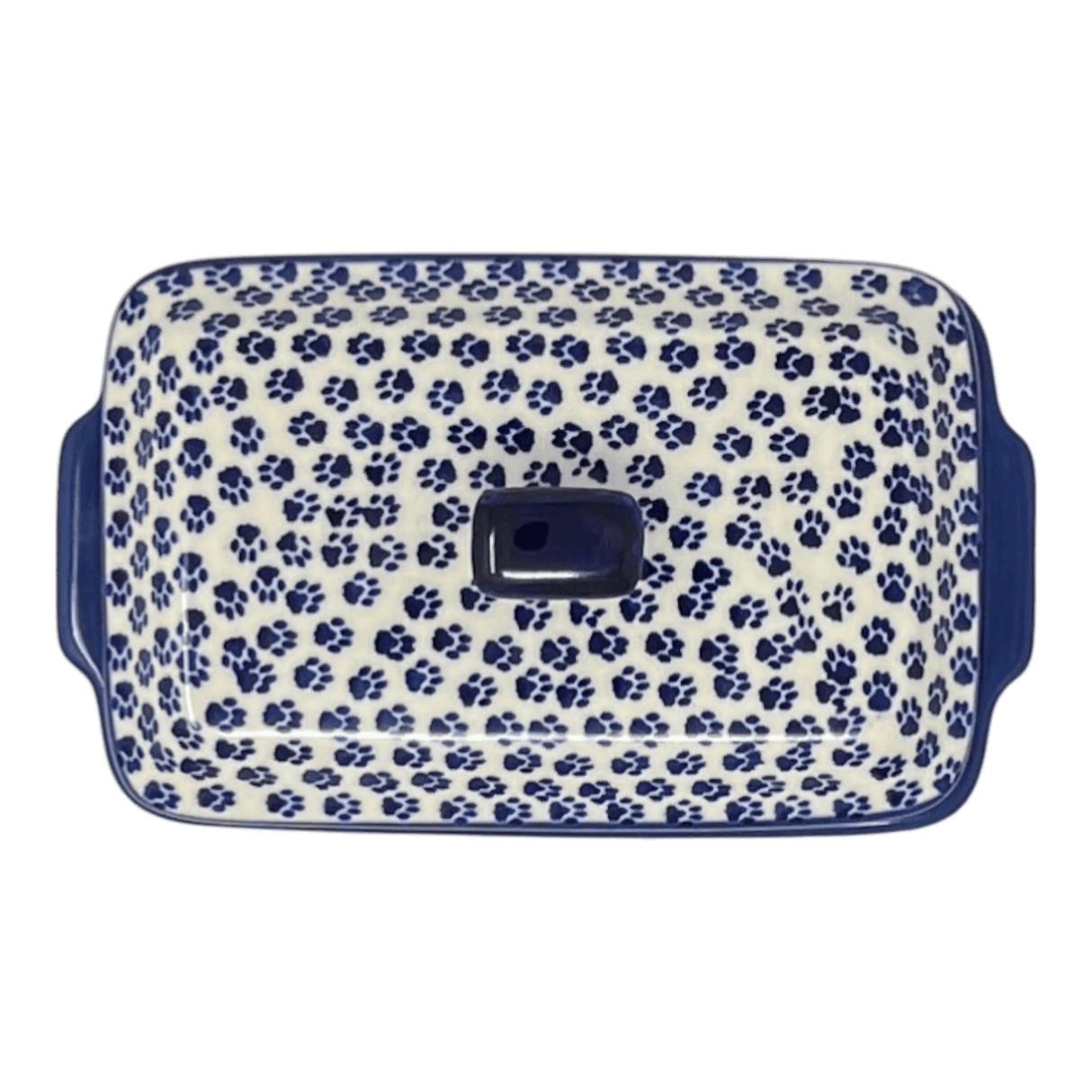 Box, Rectangular, Lid, Handles, Small 6.25" x 3.5" in "Kitty Cat Path" by Manufaktura | Z163T-KOT6