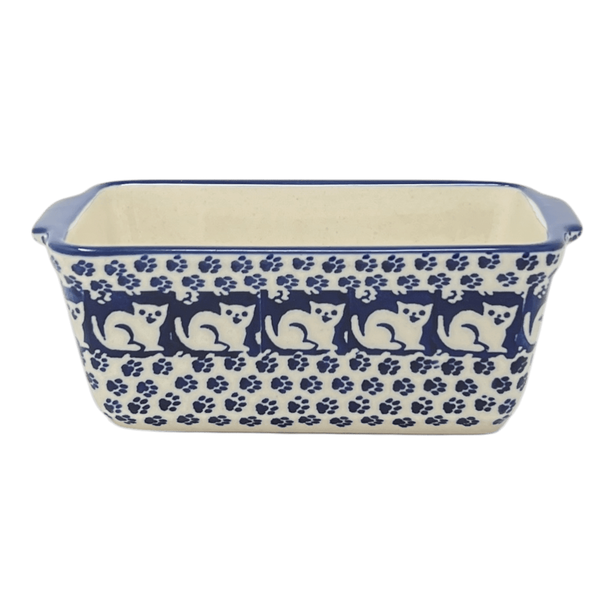 Box, Rectangular, Lid, Handles, Small 6.25" x 3.5" in "Kitty Cat Path" by Manufaktura | Z163T-KOT6