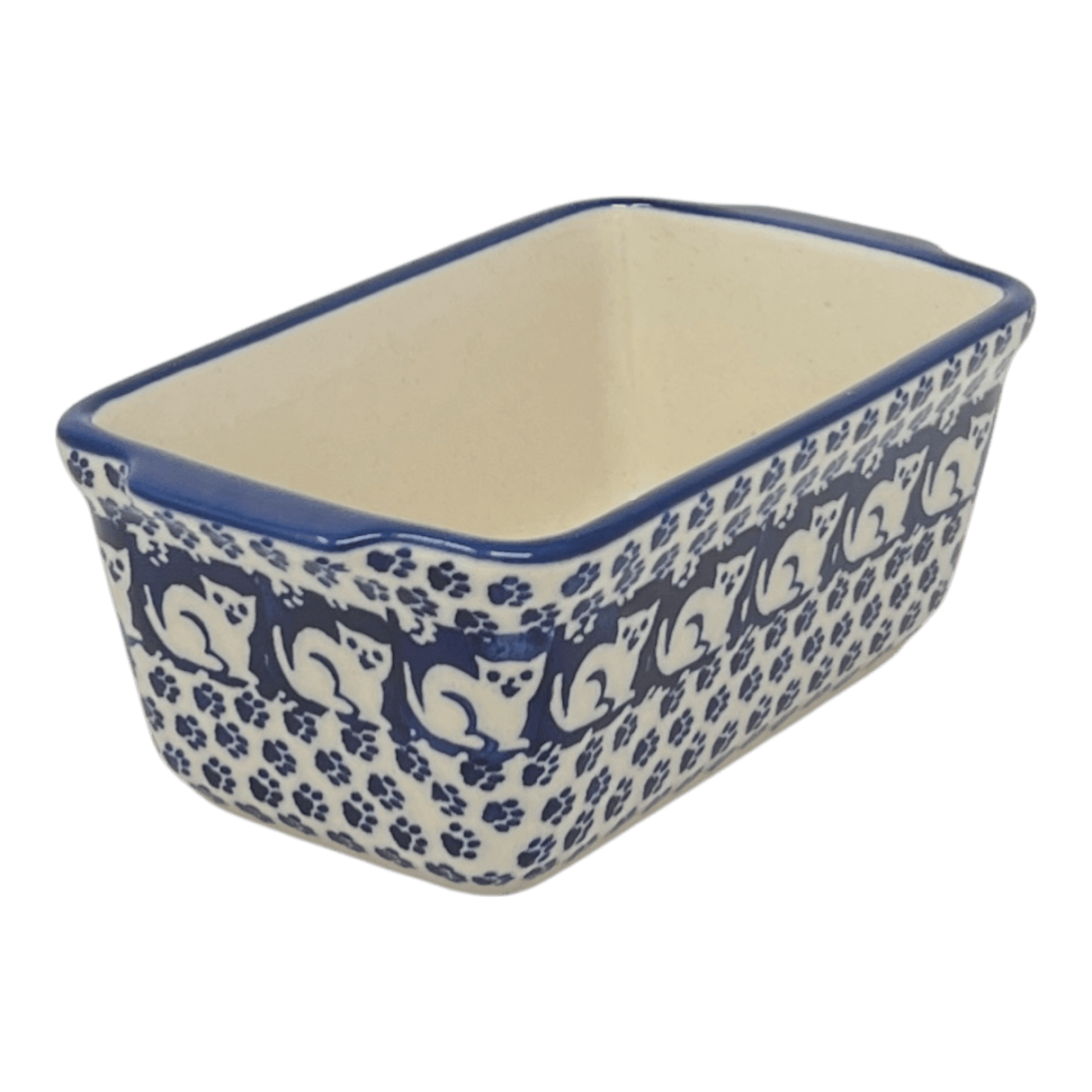Box, Rectangular, Lid, Handles, Small 6.25" x 3.5" in "Kitty Cat Path" by Manufaktura | Z163T-KOT6
