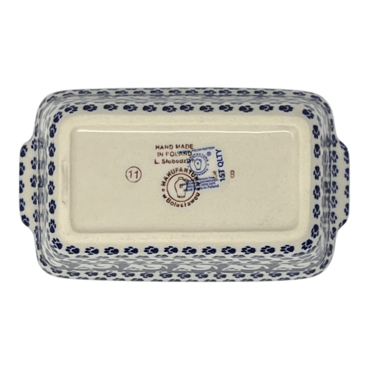 Box, Rectangular, Lid, Handles, Small 6.25" x 3.5" in "Kitty Cat Path" by Manufaktura | Z163T-KOT6