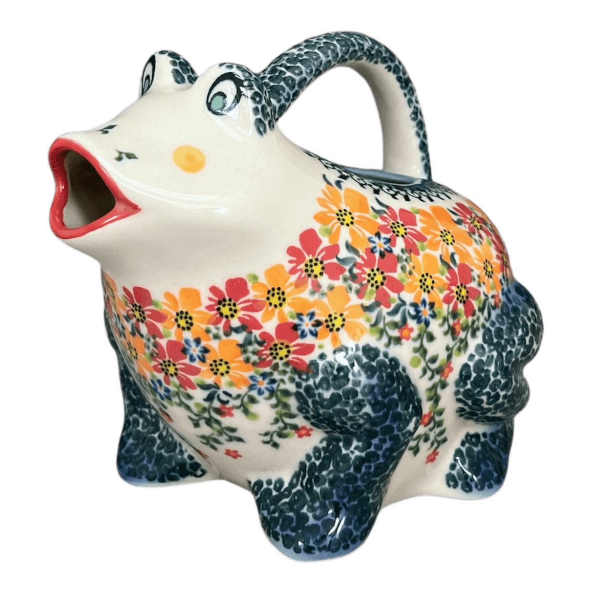 Watering Can, Frog, 40 oz in "Red & Orange Dream" by Galia | GZW23-UHP