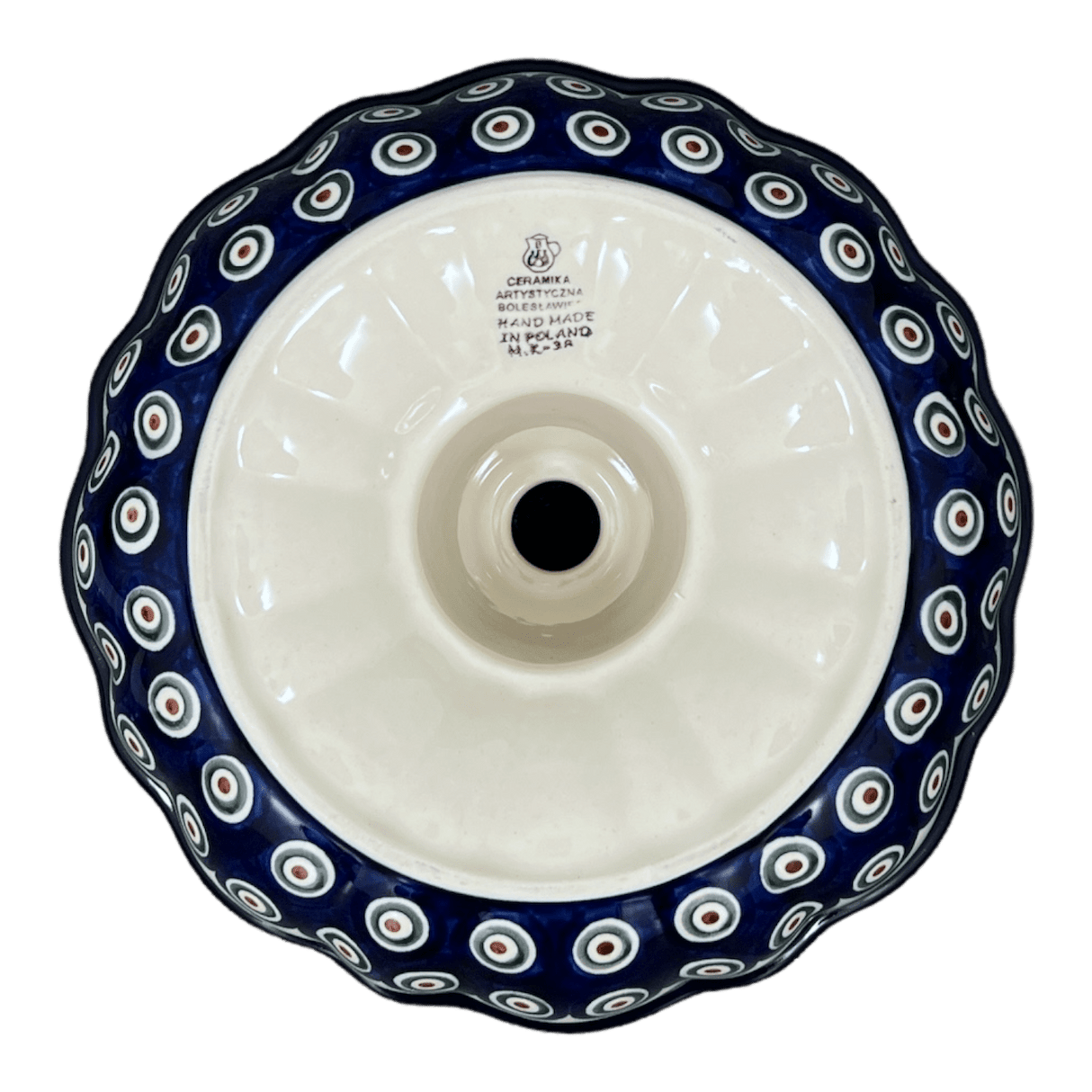 Bundt Cake Pan, 10.25" in "Peacock Pine" by Ceramika Artystyczna | AA55-366X