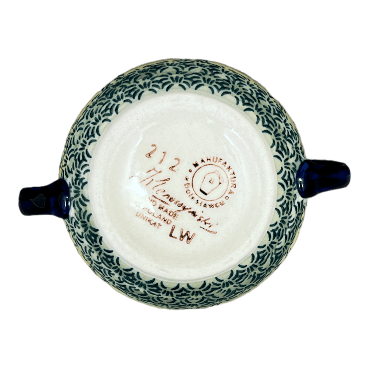 Bowl, Round, Sugar Bowl, 3.5" in "Butterflies in Flight" by Manufaktura | C015S-WKM