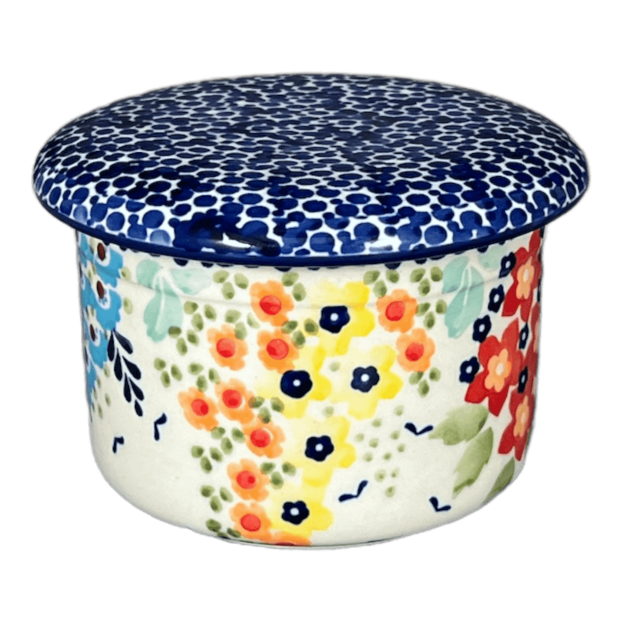 Butter Crock, 4.5" in "Brilliant Garden" by Manufaktura | M136S-DPLW