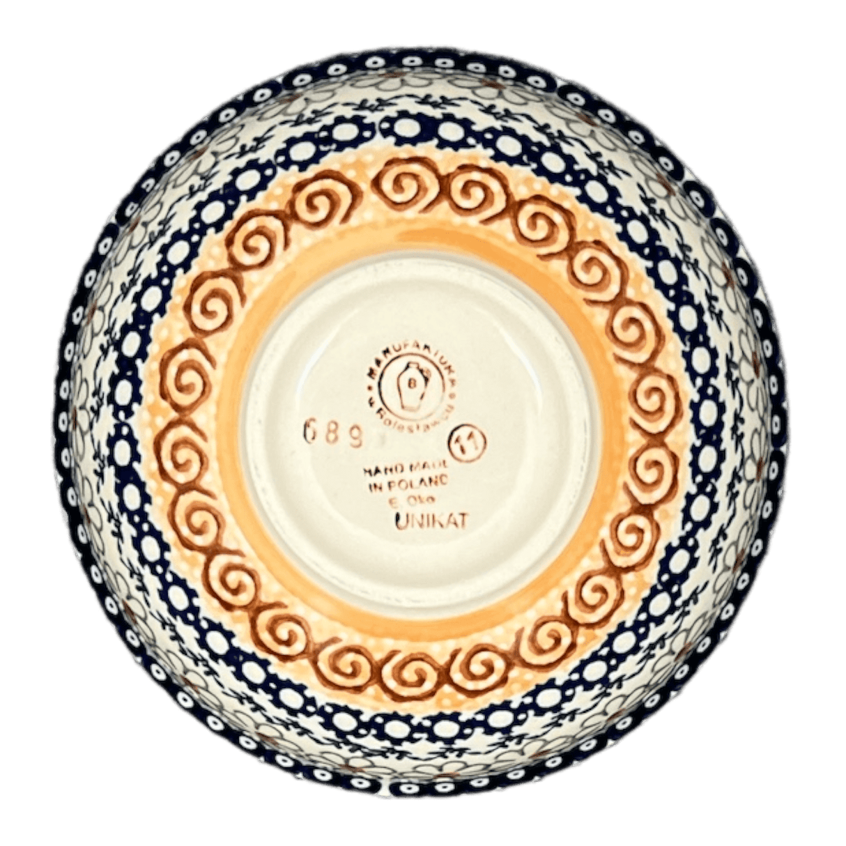 Bowl, Round, 6" in "Chocolate Swirl" by Manufaktura | M089U-EOS