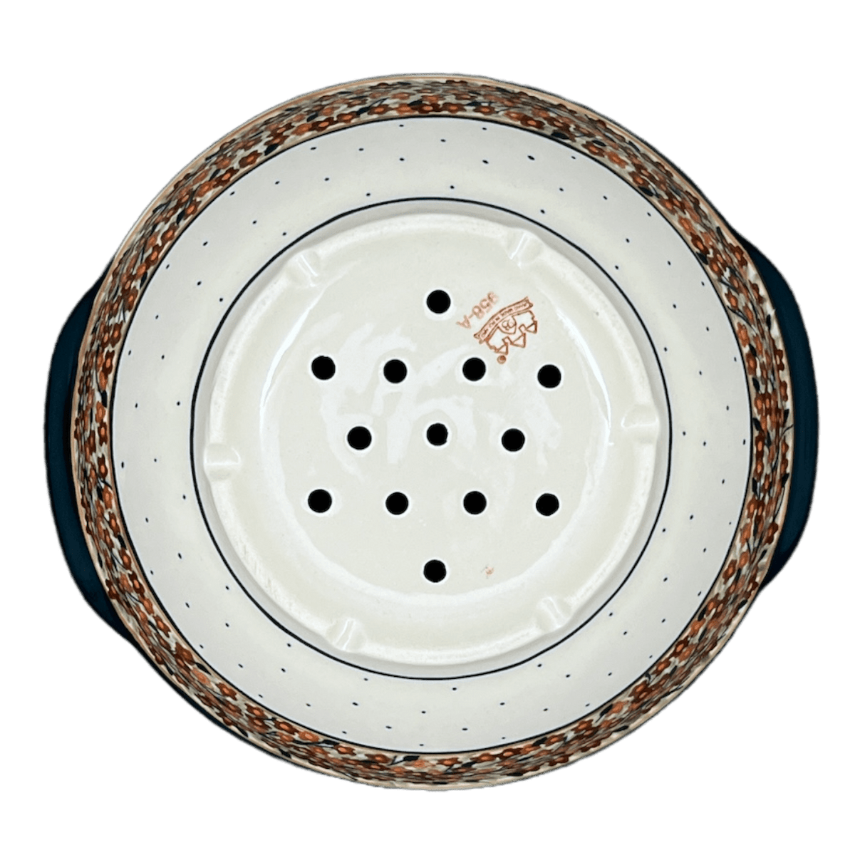 Colander, 10" in "Orange Wreath" by Zaklady | Y1183A-DU52