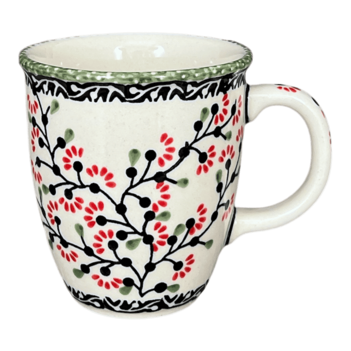 Mug, Mars Mug, 10oz Small in "Cherry Blossoms" by Manufaktura | K081S-DPGJ