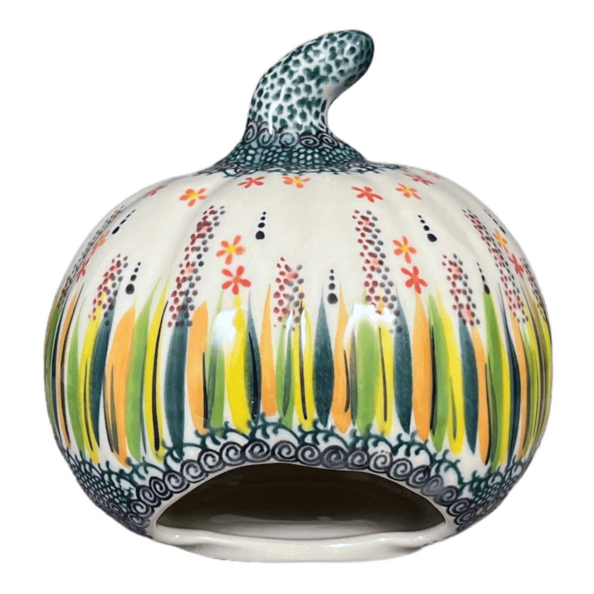 Luminary, Pumpkin, 5.75" in "Morning Meadow" by Galia | GAD33-ULA