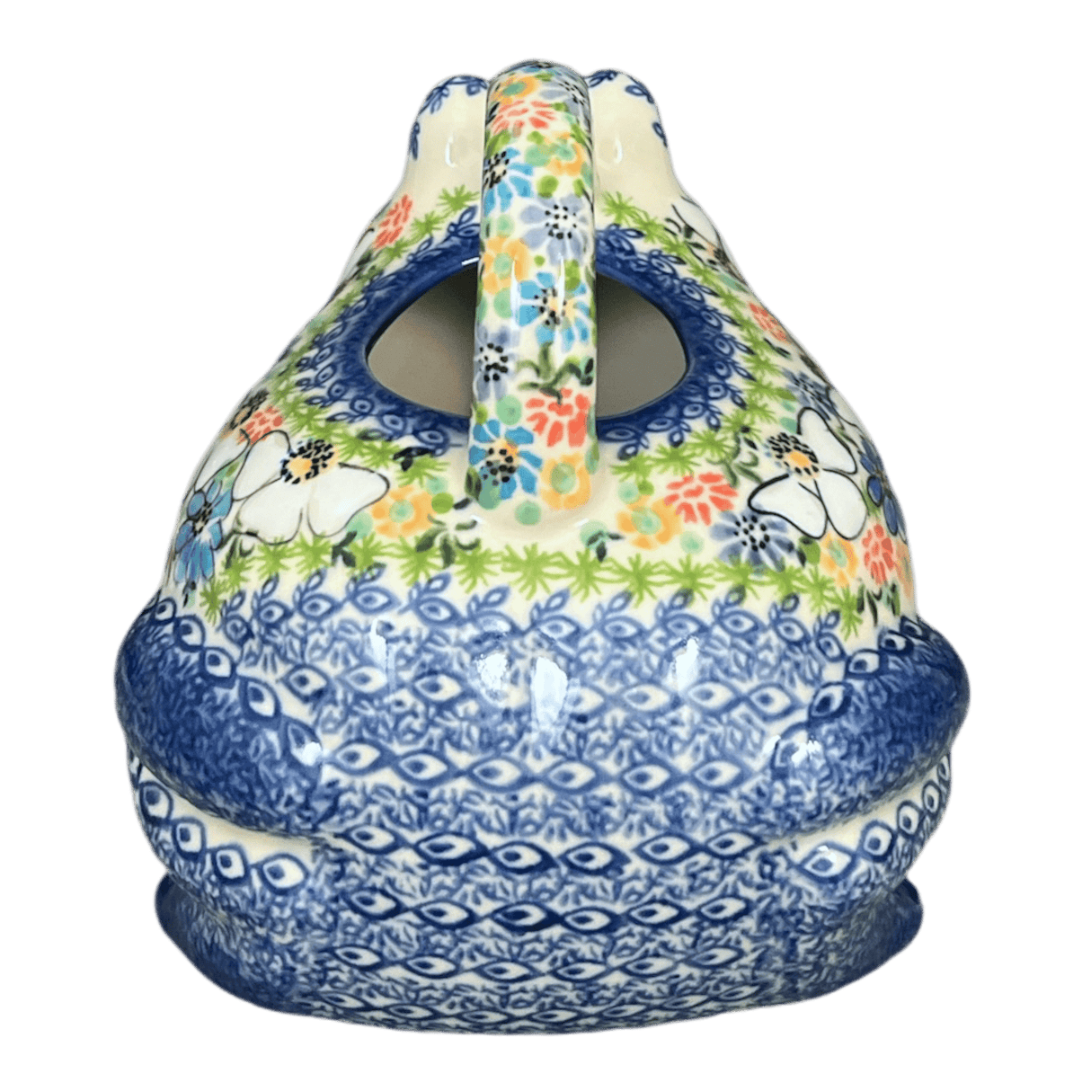Watering Can, Frog, 40 oz in "Daisy Garden" by Galia | GZW23-ABP4