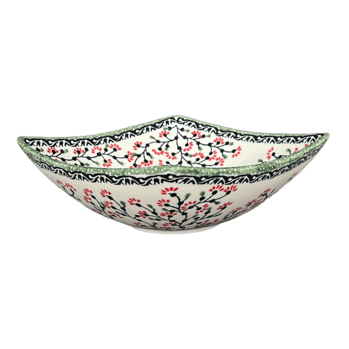 Bowl, Square, Nut, Medium, 7.75" in "Cherry Blossoms" by Manufaktura | M113S-DPGJ