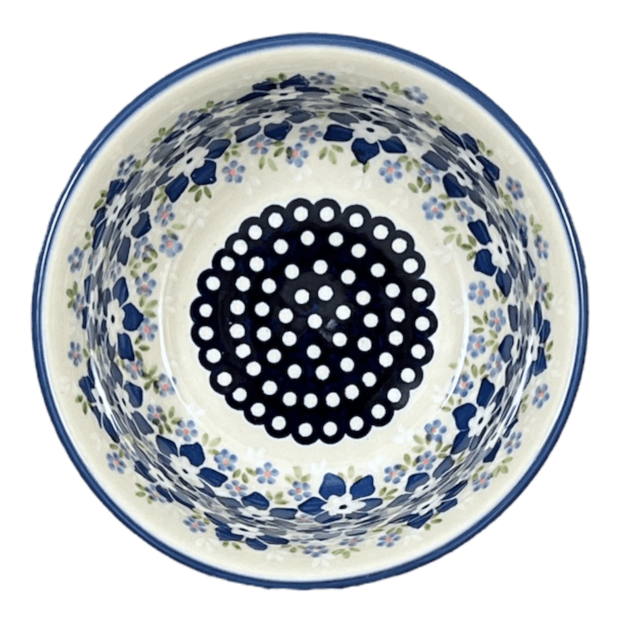Bowl, Round, 5.5" in "Forget Me Not Bouquet" by Manufaktura | M083S-PS28
