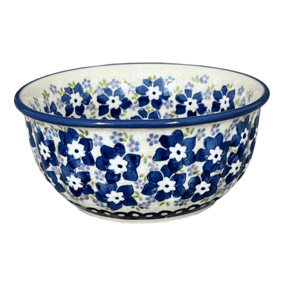 Bowl, Round, 5.5" in "Forget Me Not Bouquet" by Manufaktura | M083S-PS28