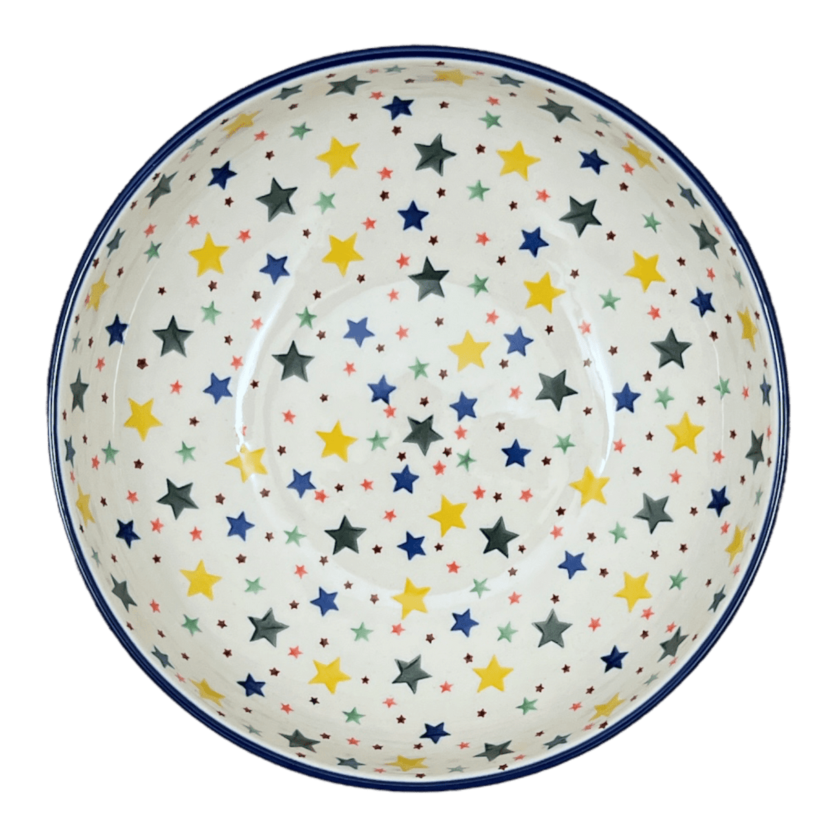 Bowl, Round, Serving, 10.5" in "Star Shower" by Ceramika Artystyczna | AC36-359X