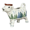 Polish Pottery Cow Creamer (Pine Forest) | D081S-PS29 at PolishPotteryOutlet.com